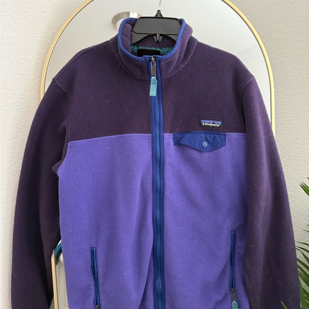 Patagonia Women's Two-Tone Purple Fleece Jacket